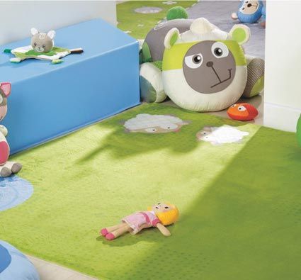 Gran alfombra pluma ovejas