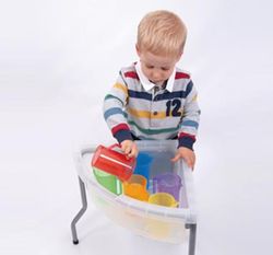 Jarras trasludidas apilables el arcoíris