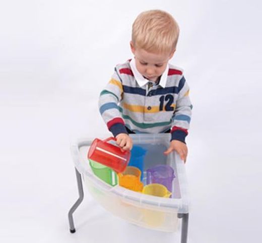 Jarras trasludidas apilables el arcoíris