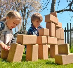 Juego de construcción de 14 bloques grandes de corcho de KORXX