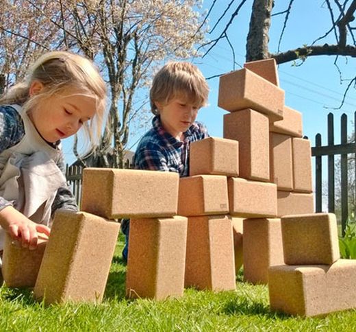 Juego de construcción de 14 bloques grandes de corcho de KORXX
