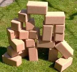 Juego de construcción de 14 bloques grandes de corcho de KORXX