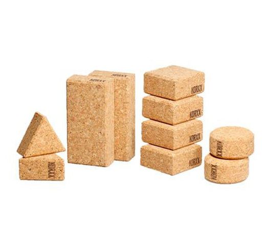 Juego de construcción de 15 piezas de corcho de KORXX