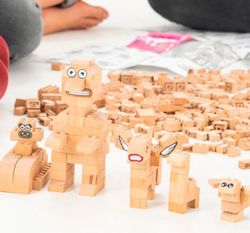 Juego de construcción de madera de 250 piezas  Fab Brix