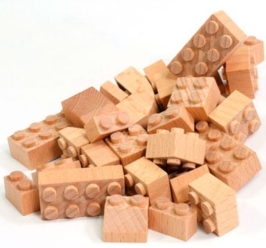 Juego de construcción de madera de 70 piezas  Fab Brix