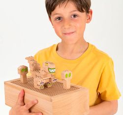 Juego de construcción de madera de 70 piezas  Fab Brix