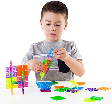 Juego de construcción interlox cuadrados