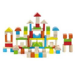 Juego de construcción madera los colores