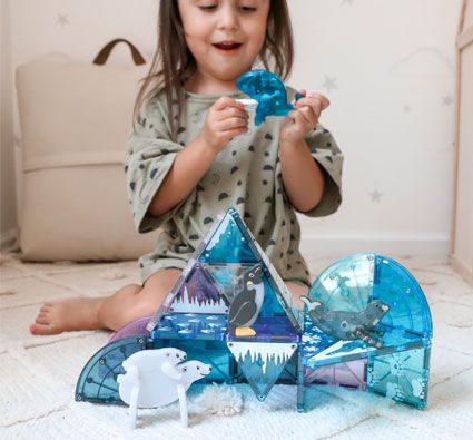 Juego de construcción magnética infantil el ártico