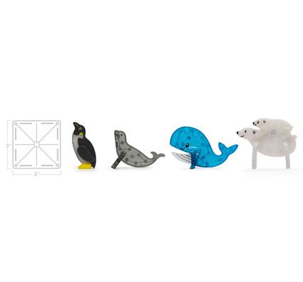Juego de construcción magnética infantil el ártico