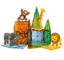 Juego de construcción magnética el safari