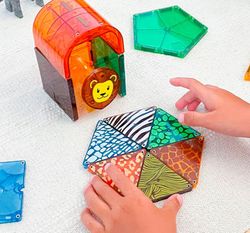 Juego de construcción magnética el safari