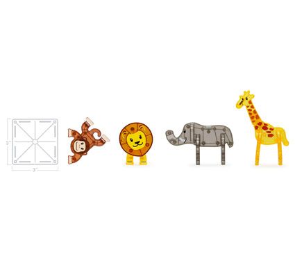 Juego de construcción magnética el safari