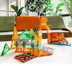 Juego de construcción magnética el safari