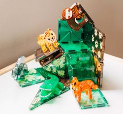 Juego de construcción magnética la jungla