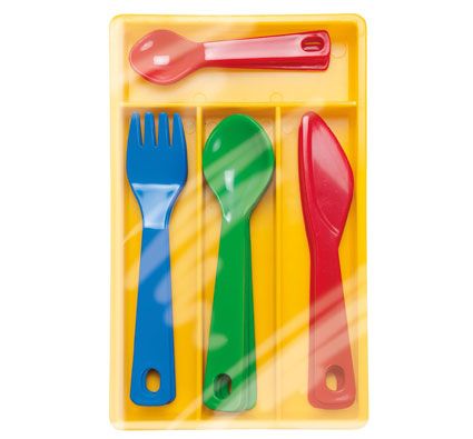 Juego de cubiertos cocinita 4 comensales