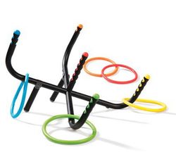 Juego de lanzamiento de anillas en cruz