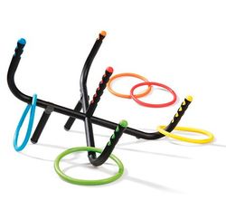 Juego de lanzamiento de anillas en cruz