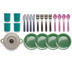 Juego de vajilla 4 comensales Eco serie Green Bean