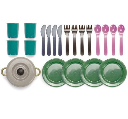 Juego de vajilla 4 comensales Eco serie Green Bean