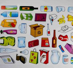 Kit de material de reciclaje de deshechos