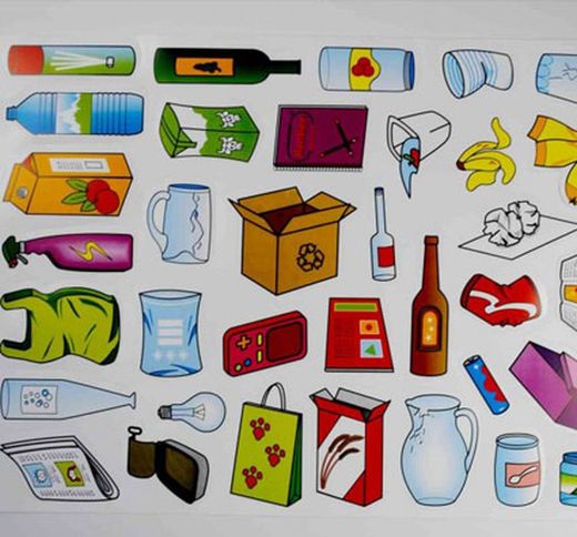 Kit de material de reciclaje de deshechos