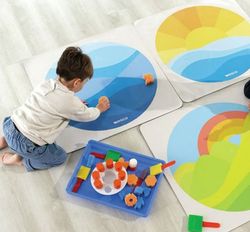 Kit de 3 tapices aquakid con 6 pinceles