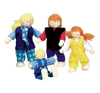 Personajes articulados La familia