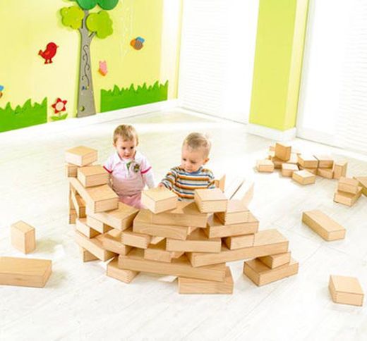 Ladrillos de madera de haya