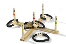 Lanzar anillas en cruz