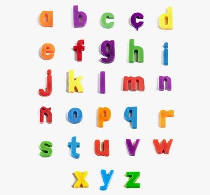 Las letras minusculas pequeñas 3.2 cm- lote de 155