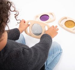 Lentes sensoriales purpurina