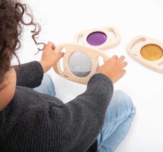 Lentes sensoriales purpurina