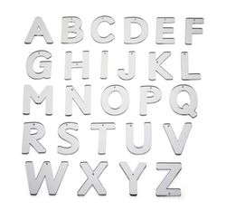 Letras mayúsculas espejo de doble cara