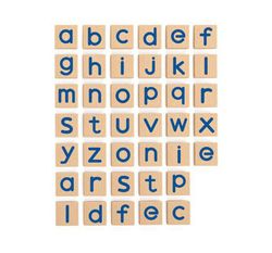 Letras minúsculas magnéticas