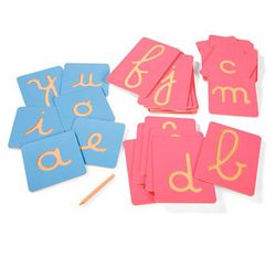 Letras pedagógicas montessori cursivas