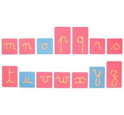Letras pedagógicas montessori cursivas