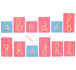 Letras pedagógicas montessori cursivas