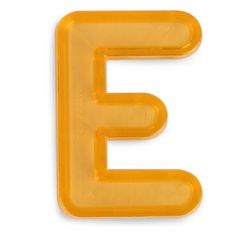 Letras traslúcidas mayúscula