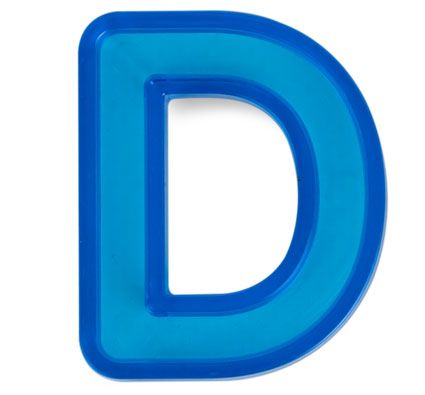 Letras traslúcidas mayúscula