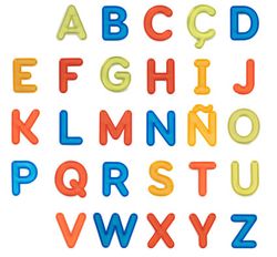 Letras traslúcidas mayúscula