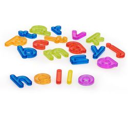 Letras traslúcidas minúsculas