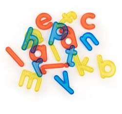 Letras traslúcidas minúsculas