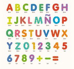 Letras y numeros magneticos decorados