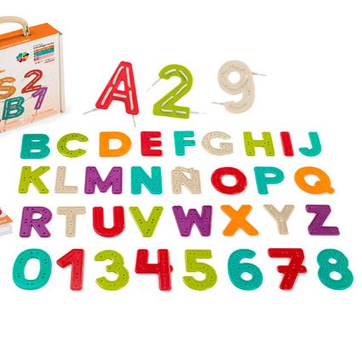 Letras y números para reseguir y coser ECO