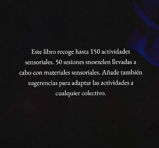 Libro de actividades sensoriales snoezelen