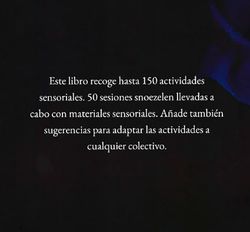 Libro de actividades sensoriales snoezelen