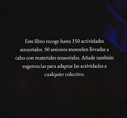 Libro de actividades sensoriales snoezelen