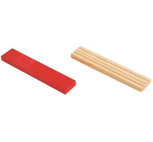 Listones de construccion de madera colores 300 unid.
