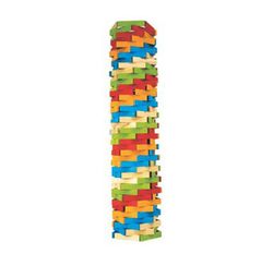 Listones de construccion de madera colores 300 unid.